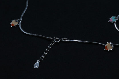 Li'l Heart Baby Silver Anklet