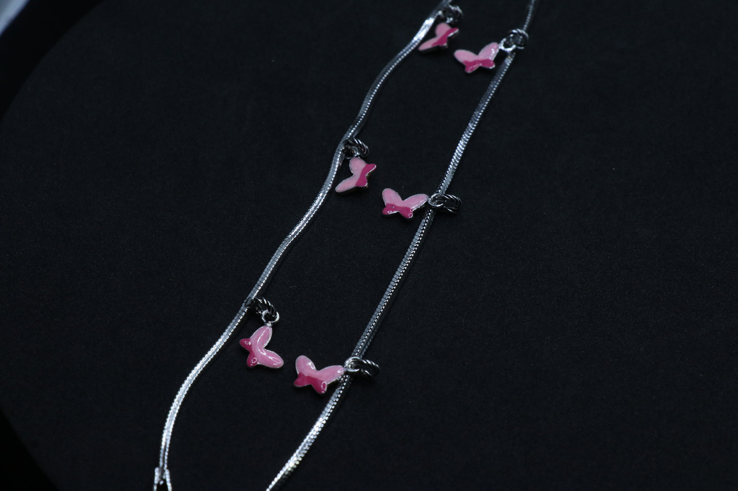 ButterFly Baby Silver Anklet