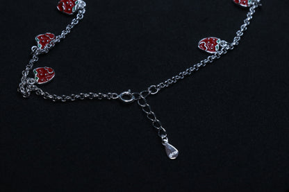 Strawberry Baby Silver Anklet