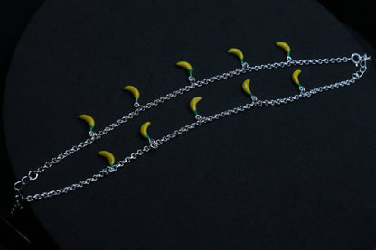 Banana Baby Silver Anklet