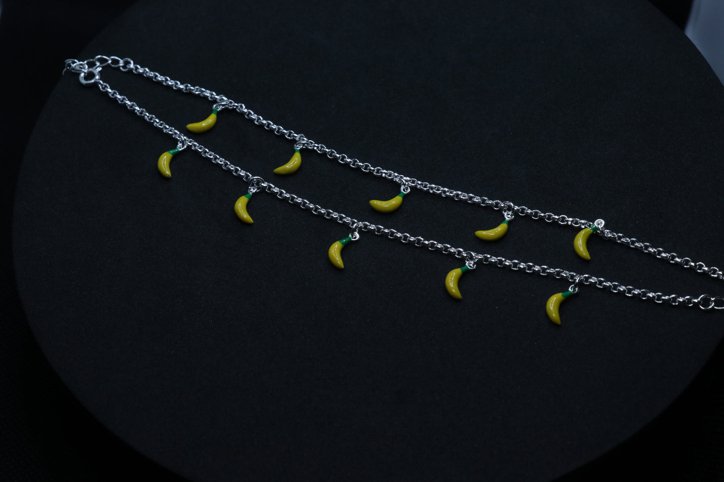 Banana Baby Silver Anklet