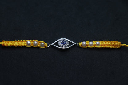 Evil Eye Silver Rakhi