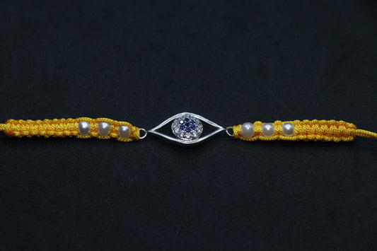 Evil Eye Silver Rakhi