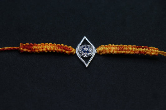 Evil Eye Silver Rakhi