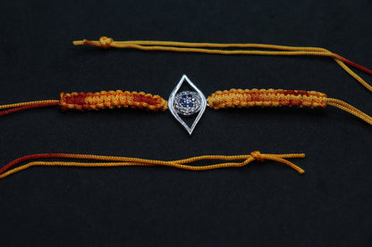 Evil Eye Silver Rakhi