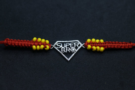 Super Bro Silver Rakhi