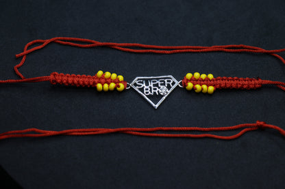 Super Bro Silver Rakhi