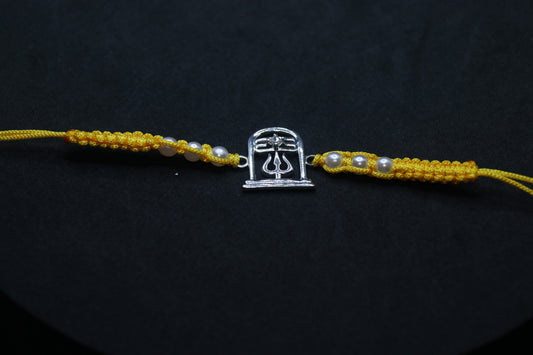 Shivling Silver Rakhi