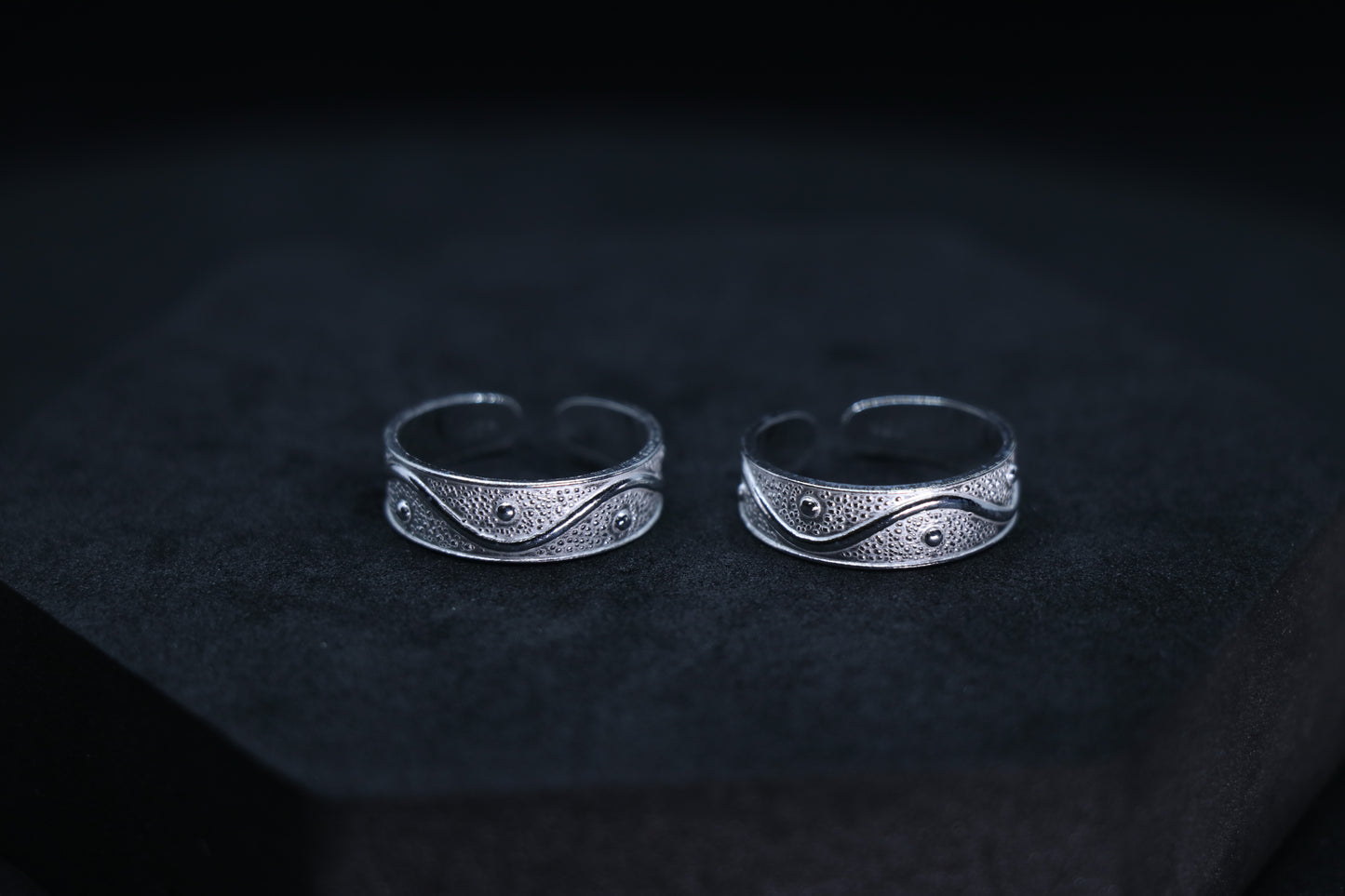 925 Silver Spiral Toe Rings