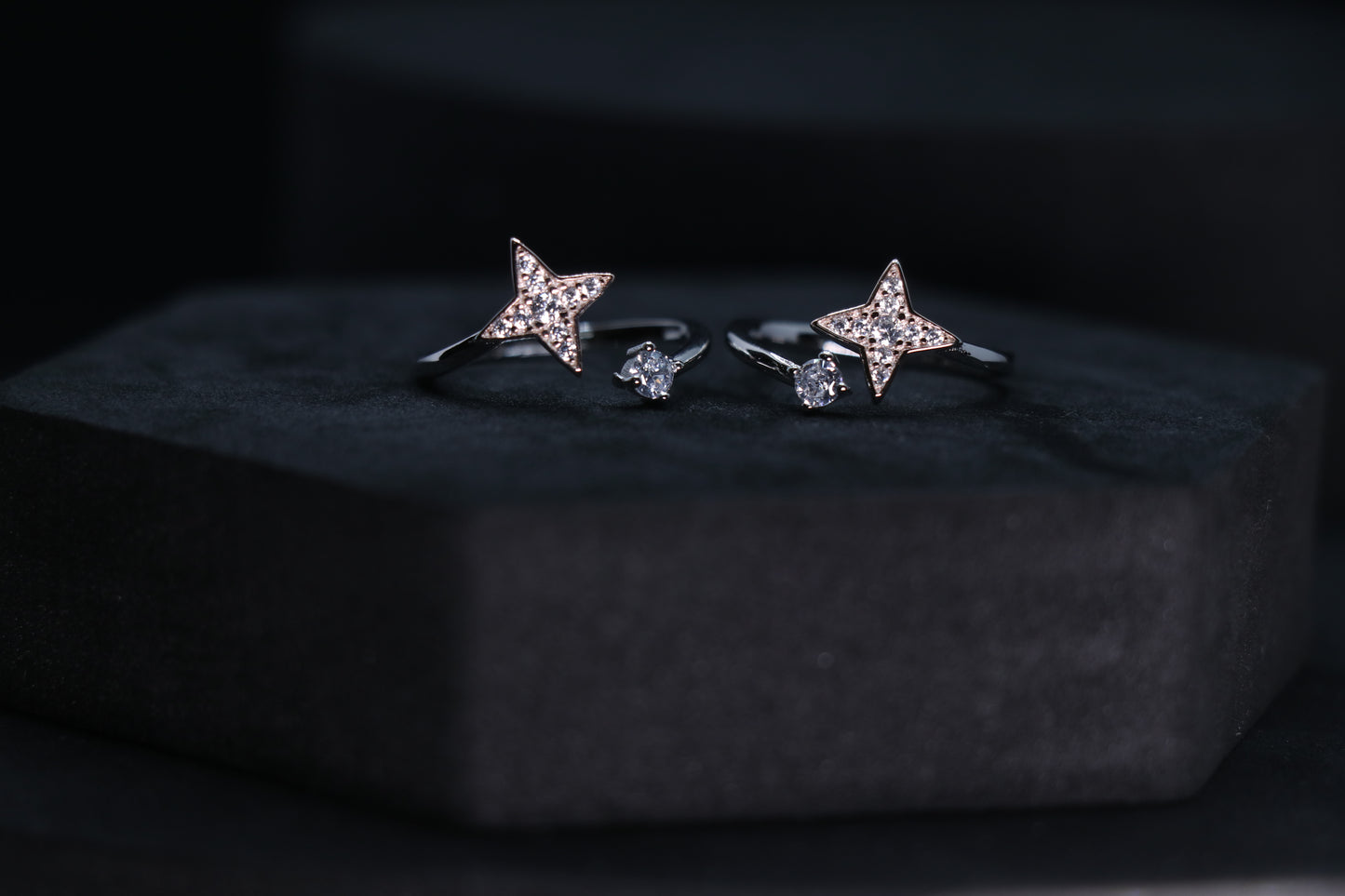 925 Silver Star Toe Rings