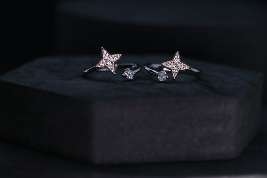 925 Silver Star Toe Rings