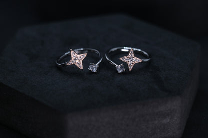 925 Silver Star Toe Rings