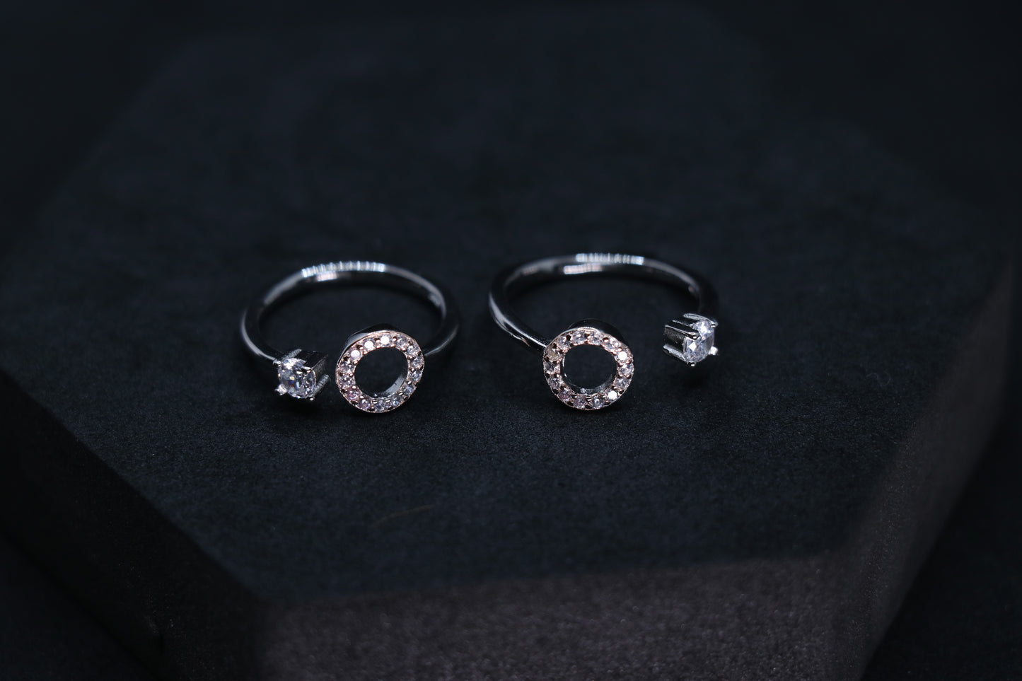 925 Silver Hollow Toe Rings