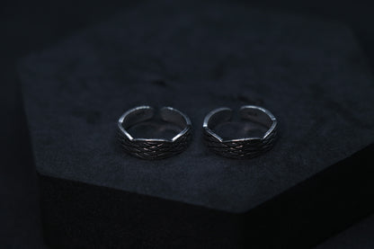 Oxidised 925 Silver Classic Toe Rings