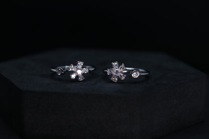 925 Silver Blossom Toe Rings