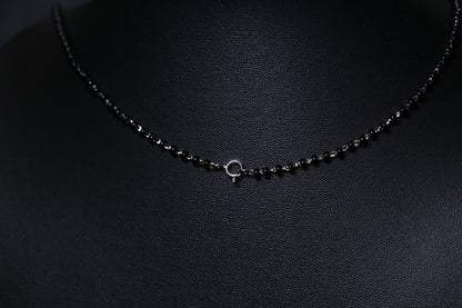 925 Silver Solitaire Single Stone Mangalsutra