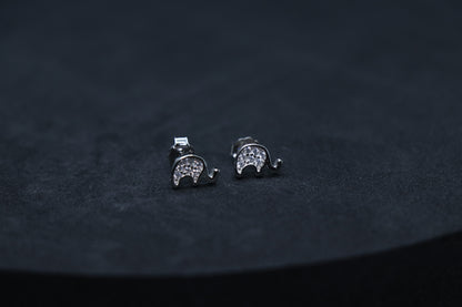 Elephant Silver Stud