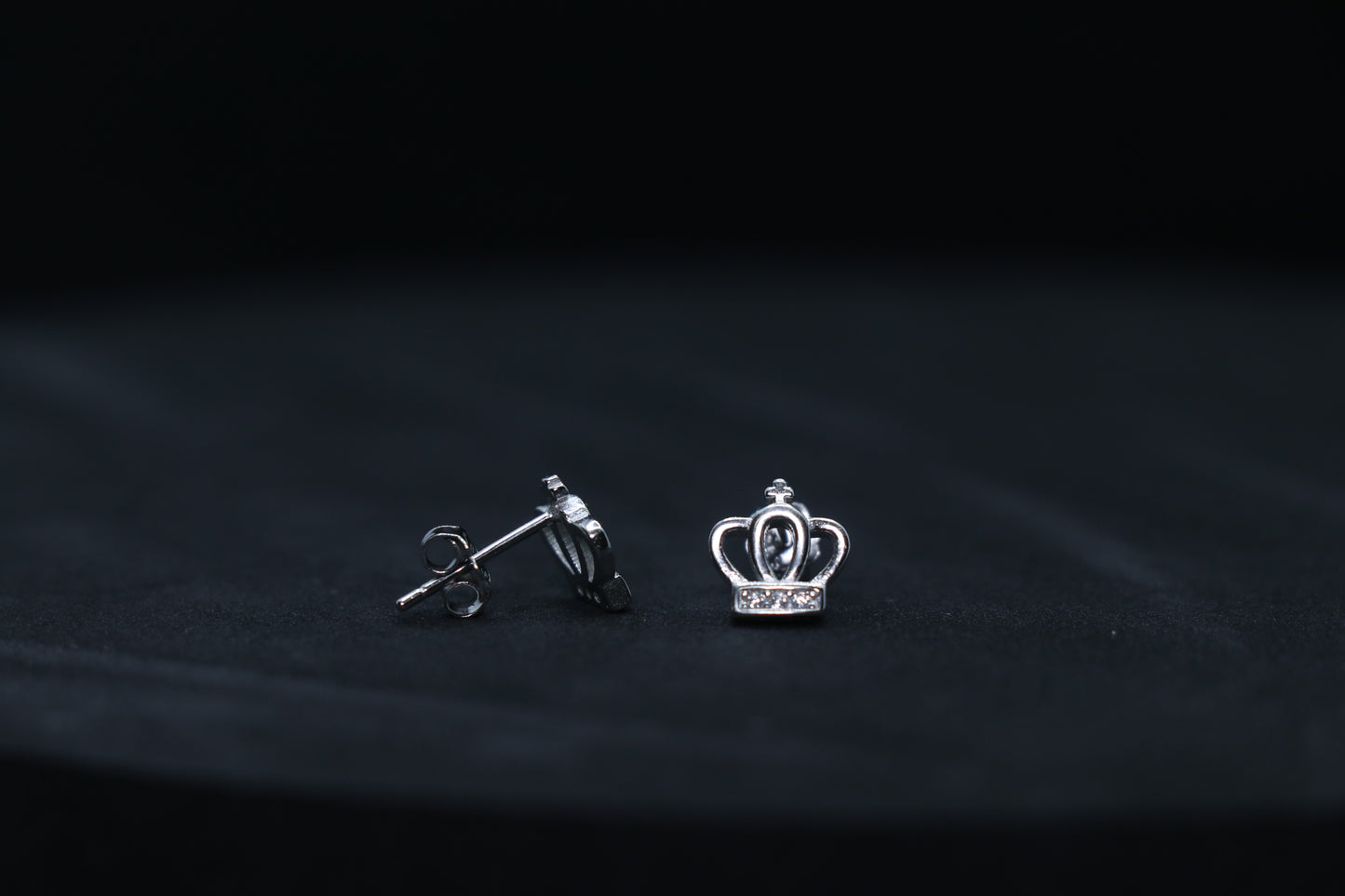 Crown Silver Stud