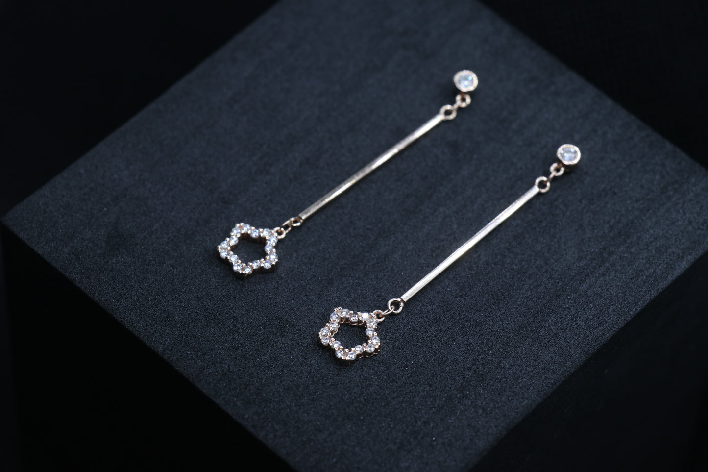 Rosegold Danglers Drop Earrings