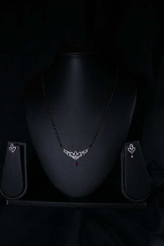 925 Silver Floral Mangalsutra