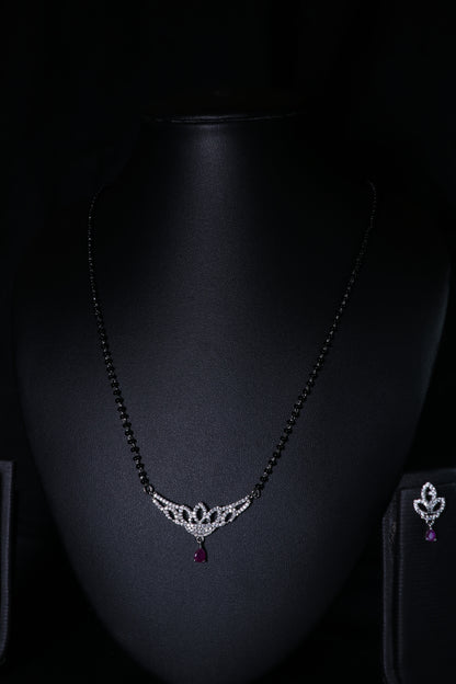 925 Silver Floral Mangalsutra