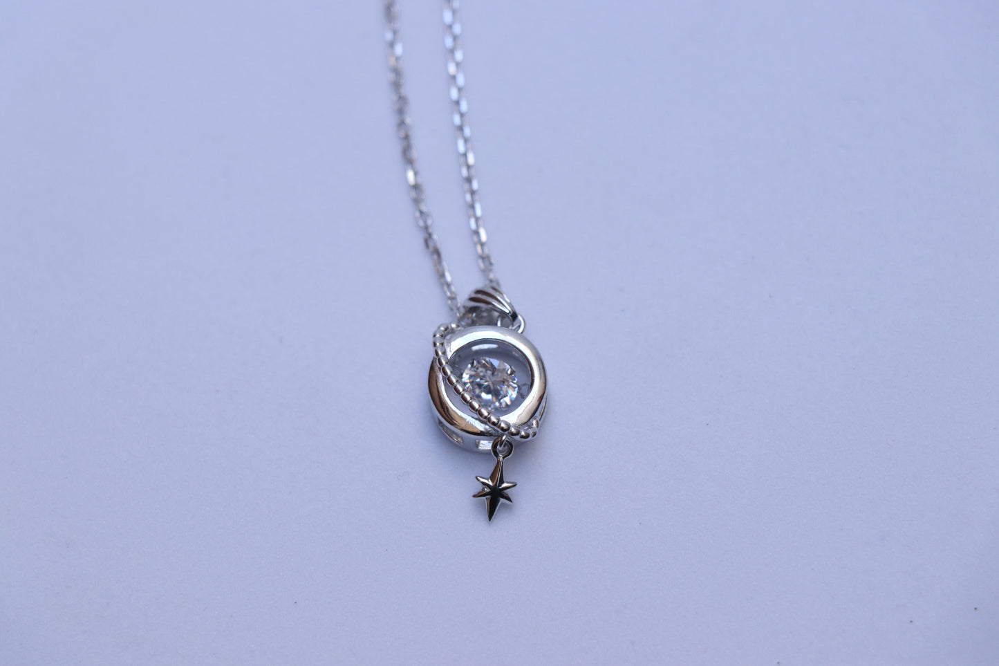 Moon Silver Minimal Pendant