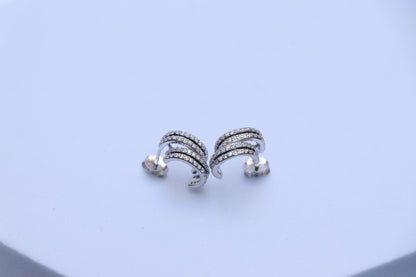Double Half Circle Studs