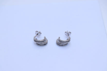 Double Half Circle Studs