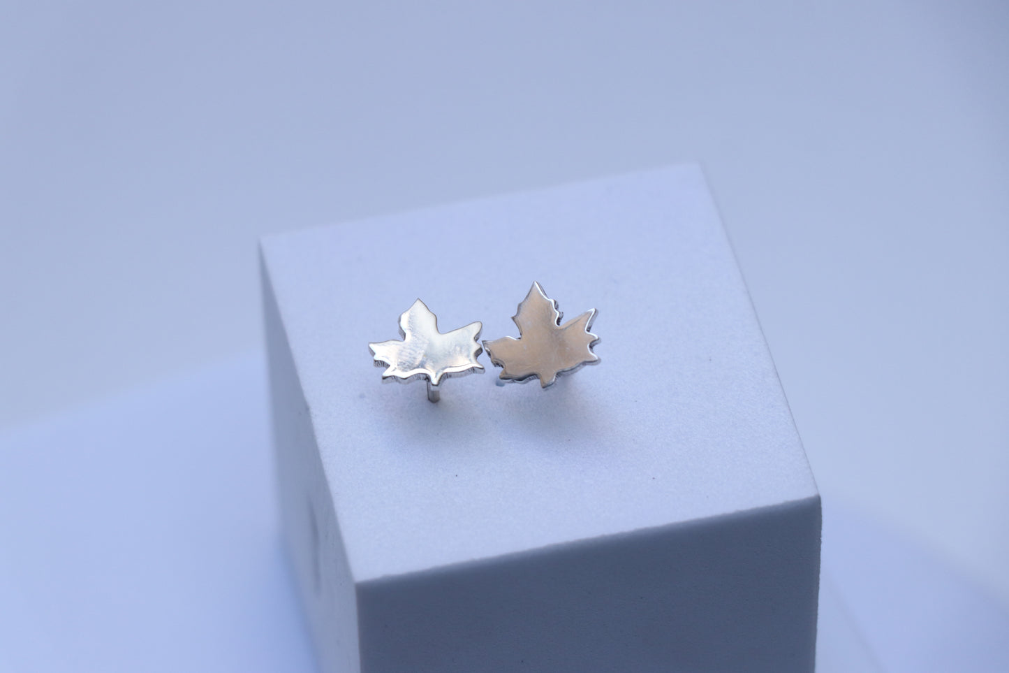 Maple Leaf Handmade Studs