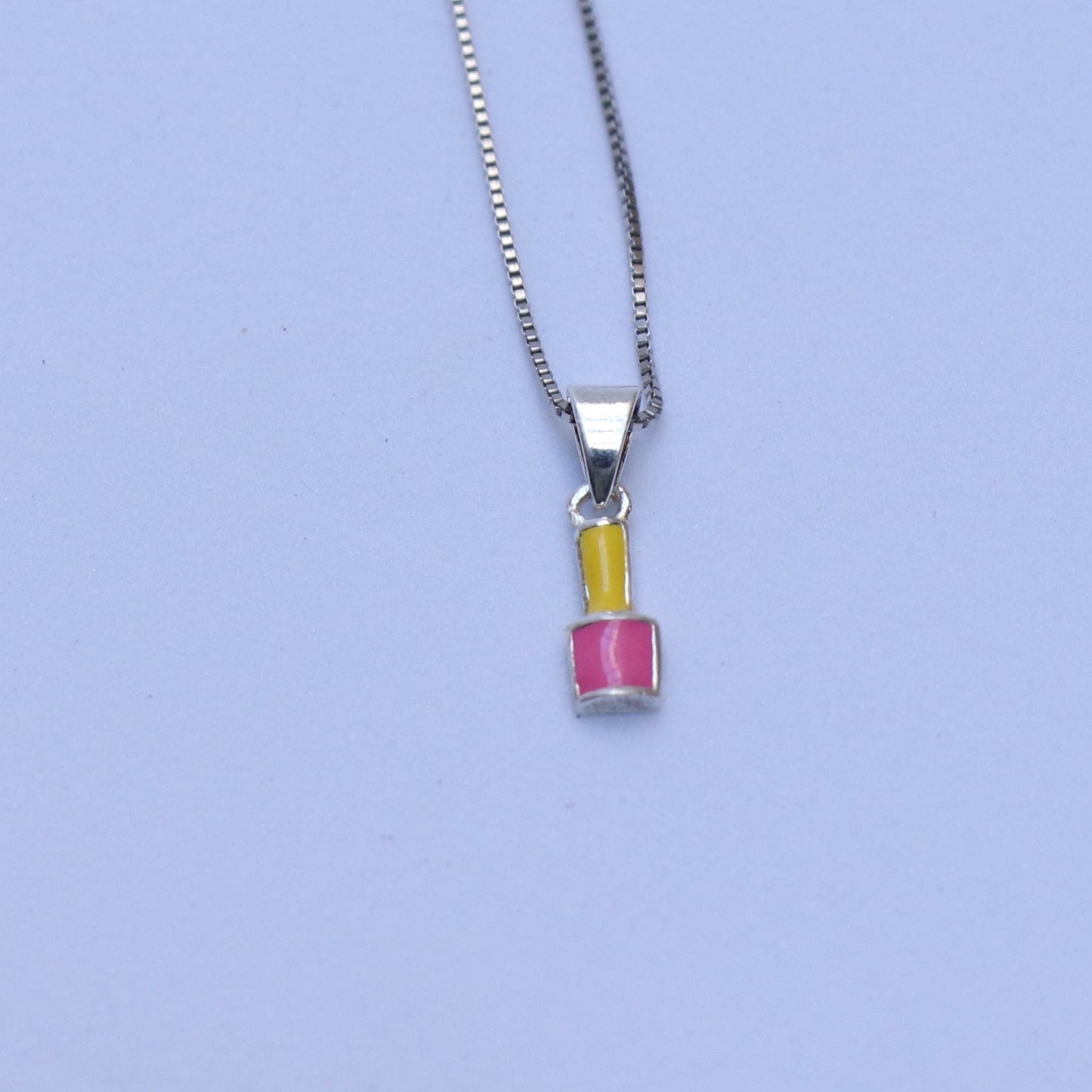 Nail Polish Bottle Minimal Pendant