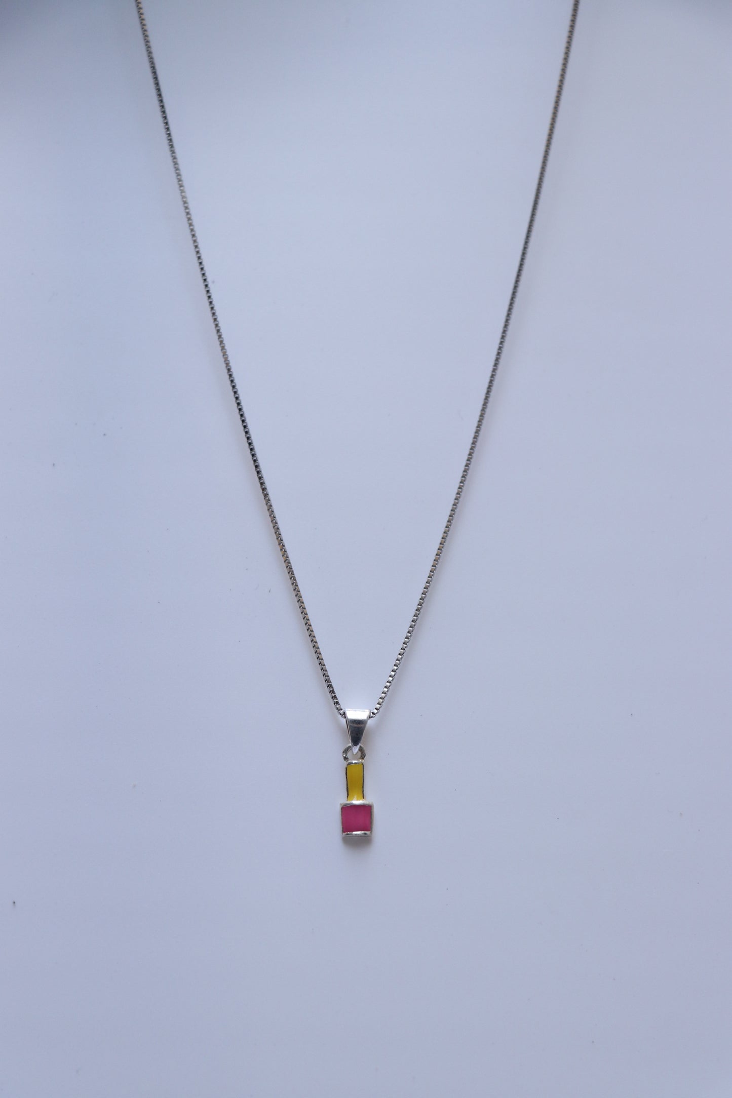 Nail Polish Bottle Minimal Pendant