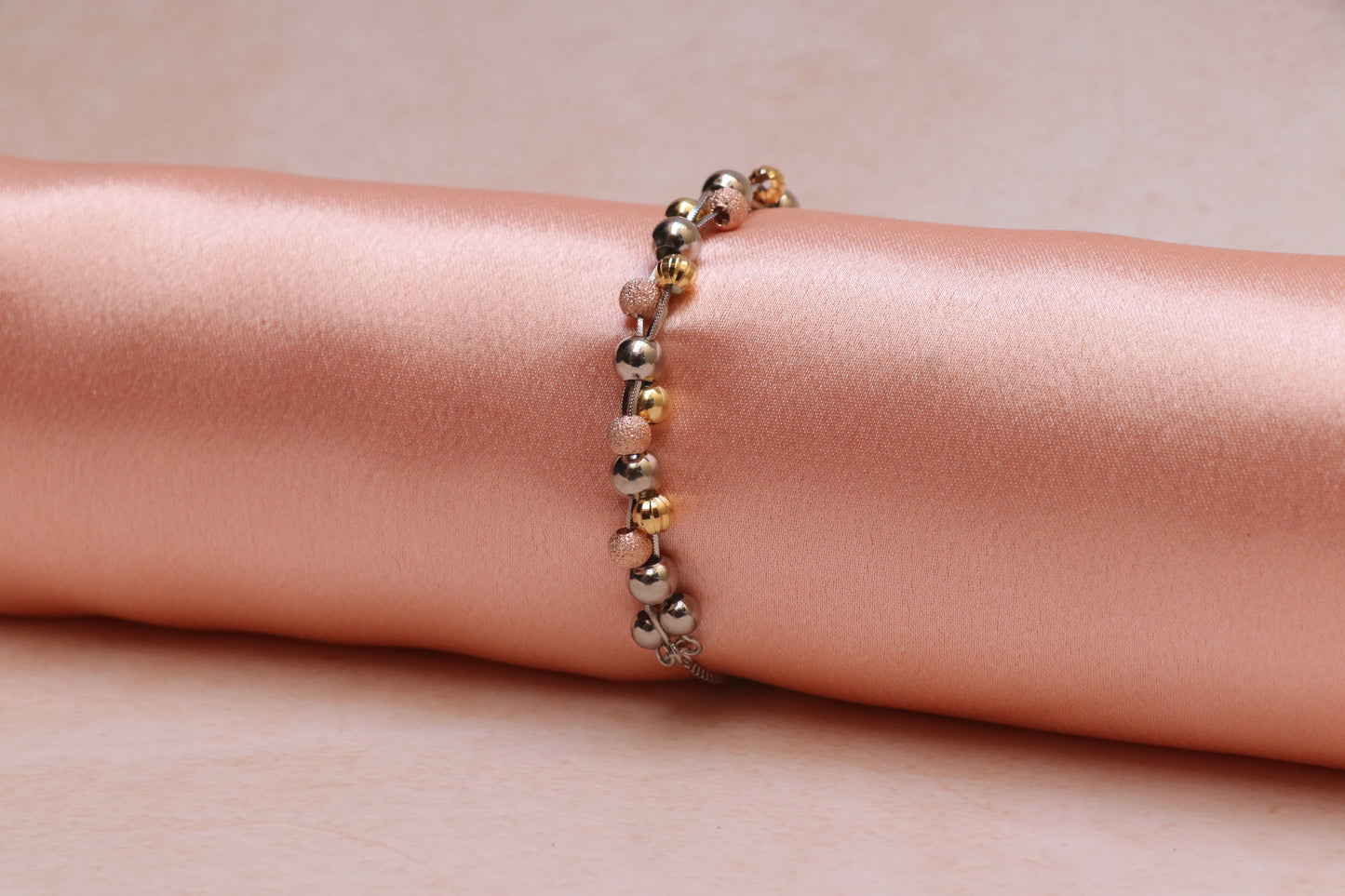 Rose Gold Silver Chain Bracelet