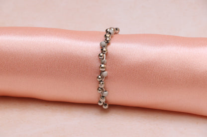 Shiny Balls Silver Chain Bracelet