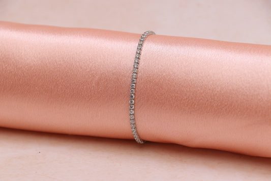 Tennis Silver Chain Bracelet