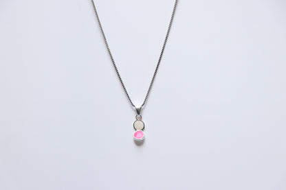 Pink White Minimal Pendant