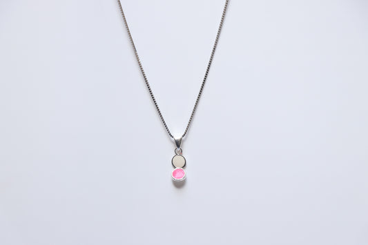 Pink White Minimal Pendant