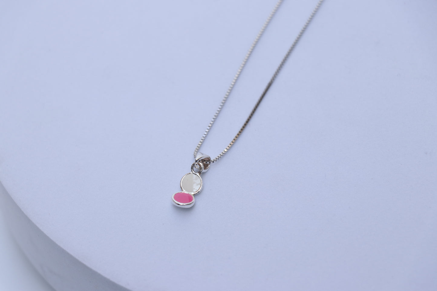 Pink White Minimal Pendant