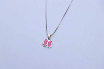 Pink Wings Minimal Pendant