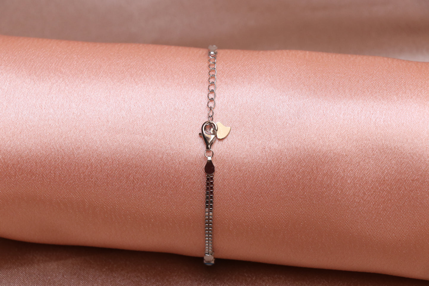 Infinity Evil Eye Silver Chain Bracelet