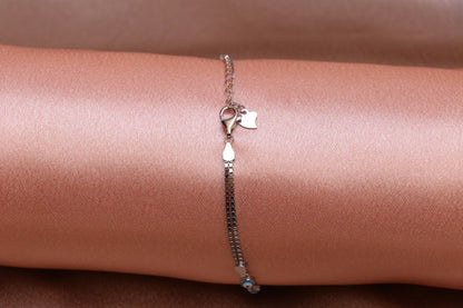 Infinity Queen Silver Chain Bracelet