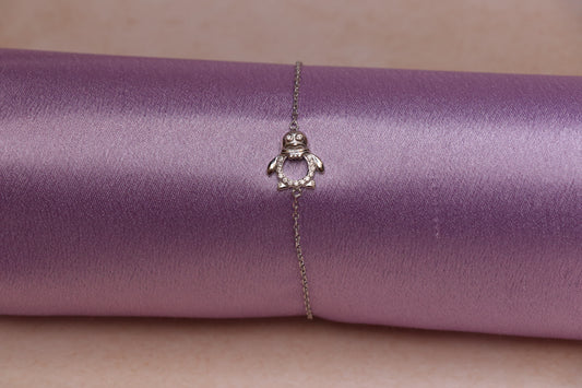 Penguin Silver Chain Bracelet