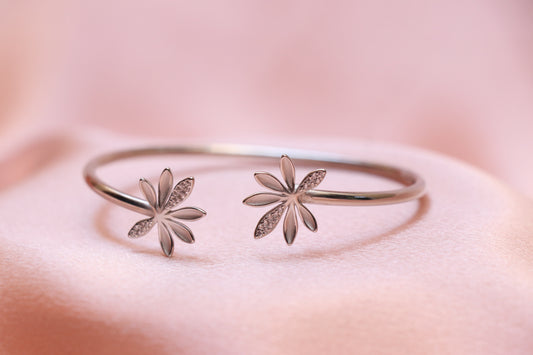 Flower Silver Bracelet