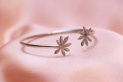 Flower Silver Bracelet