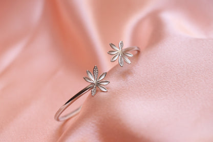 Flower Silver Bracelet