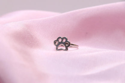 Dog Paw Handmade Silver Ring