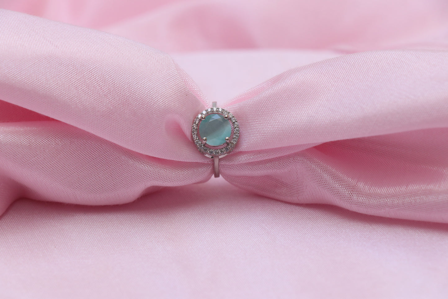Green Stone Silver Ring