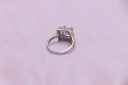 Solitaire Silver Ring