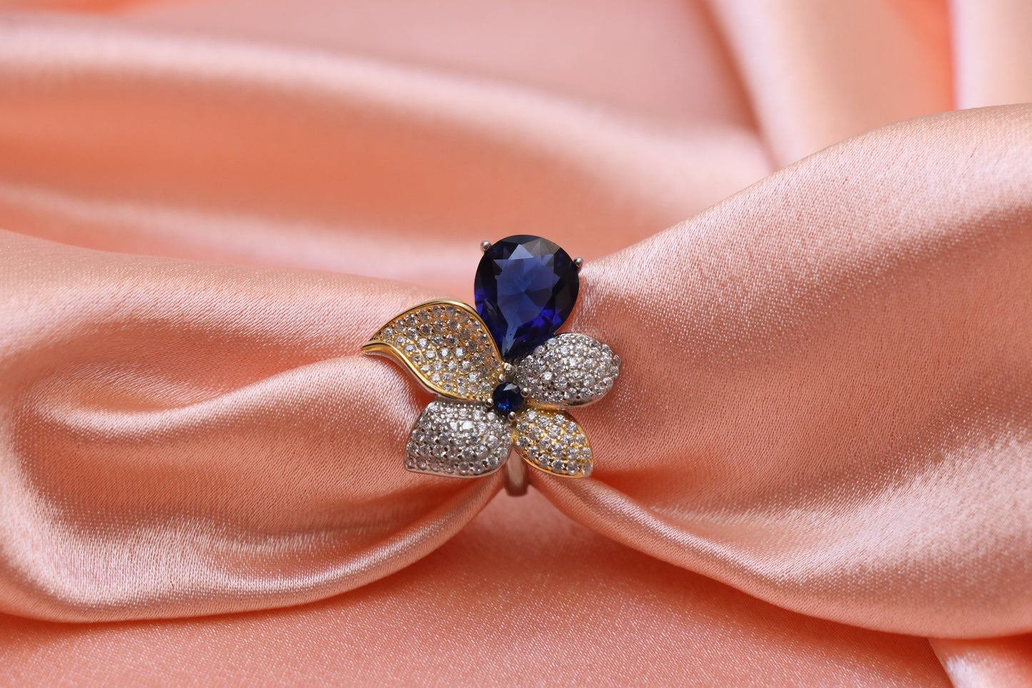 Blue Sapphire Cocktail Ring