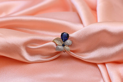 Blue Sapphire Cocktail Ring