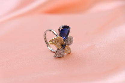 Blue Sapphire Cocktail Ring